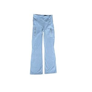 Athleta Rainier Bootcut Pant Light Blue High Rise Thermal Yoga Pants Small